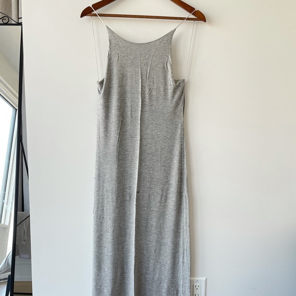 Light grey strappy maxi blackless dress, Size S - Picture 2 of 5